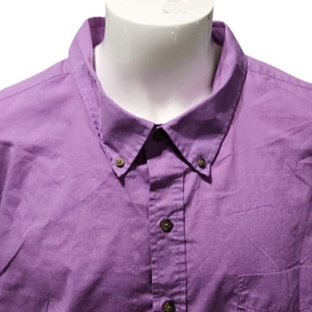 [HB] Purple Short Sleeve Button Down - Size 4XL
